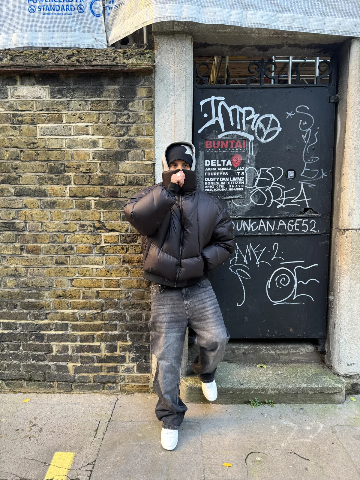 Double Pocket Jeans - Washed Black