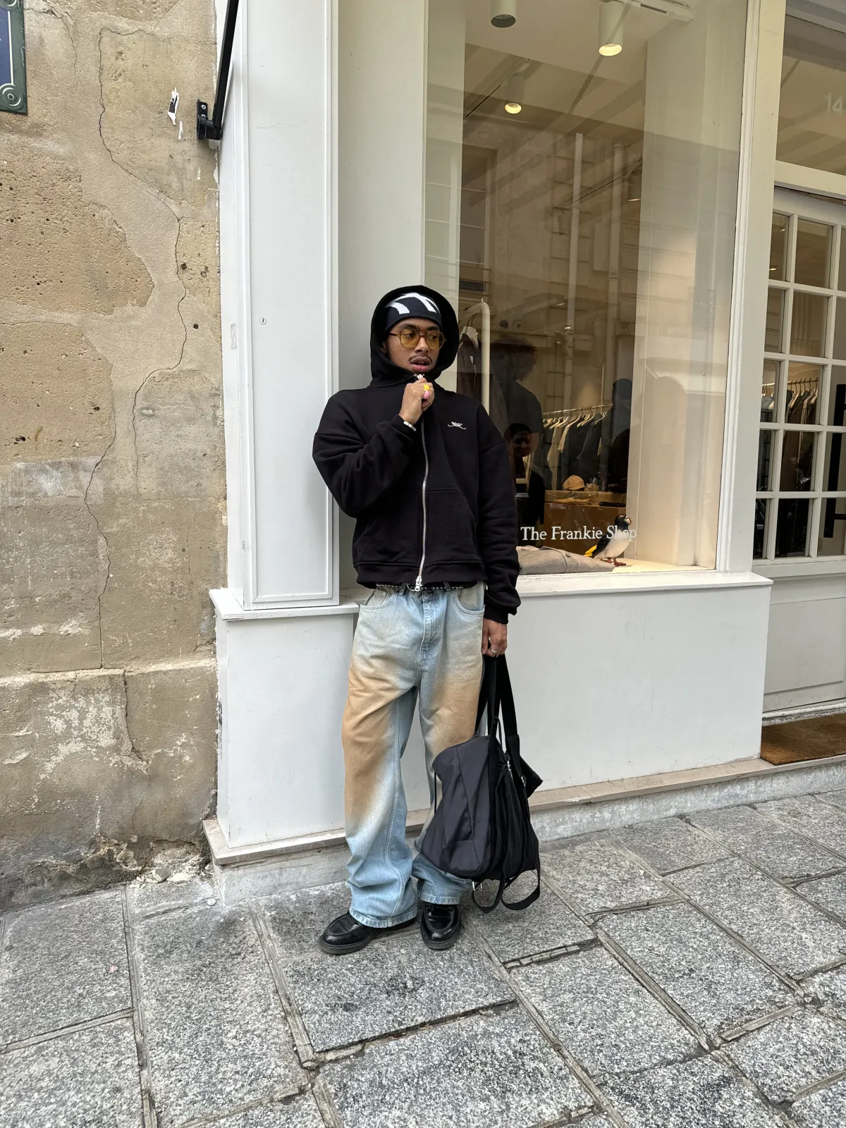 Sand Washed Jeans - Blue