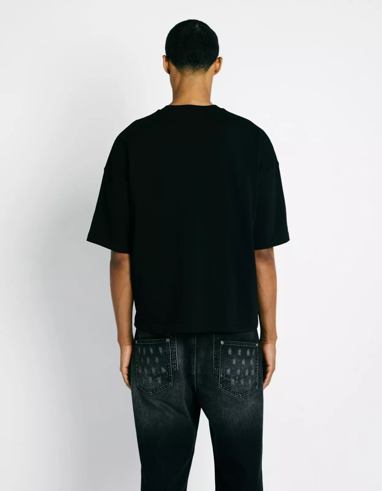 Initial Pin T-Shirt - Black