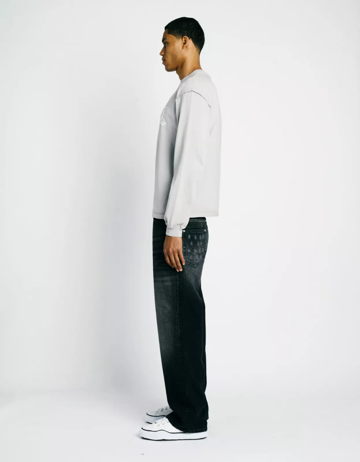 Ripped Longsleeve - Grey