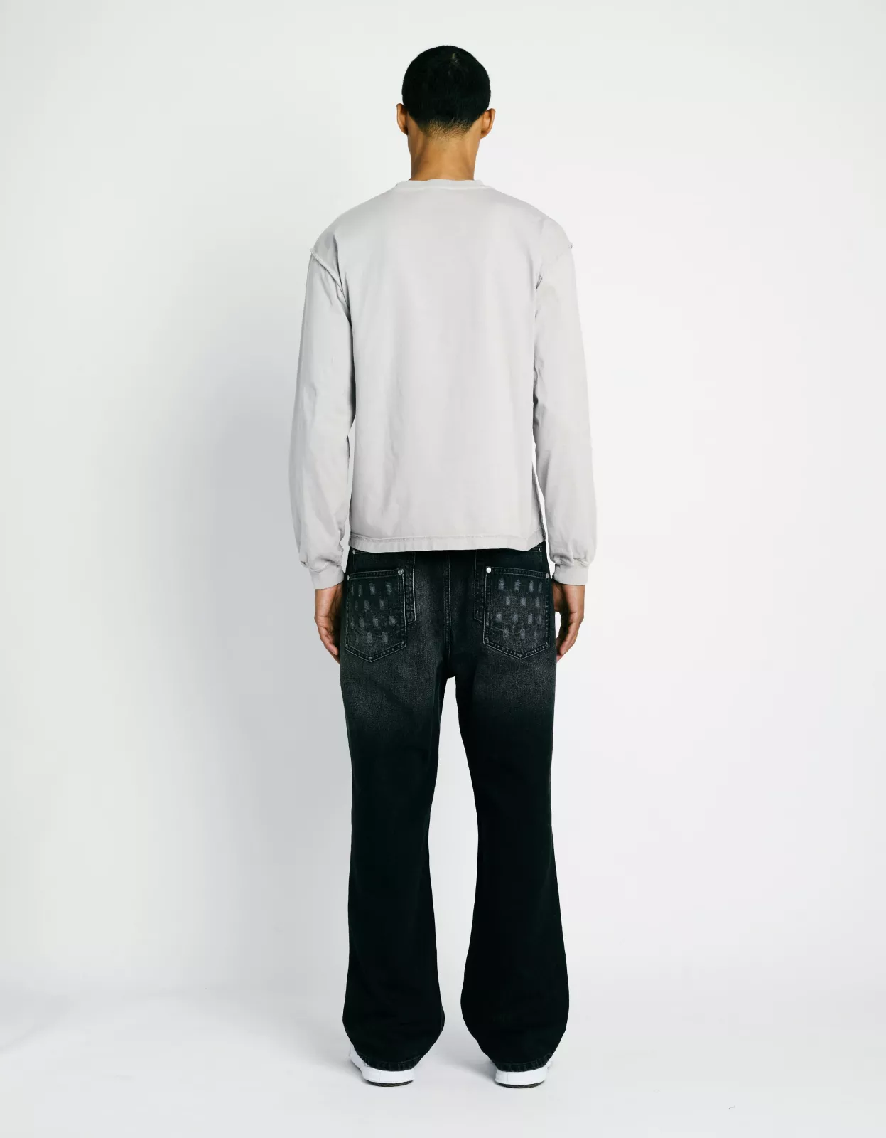 Ripped Longsleeve - Grey