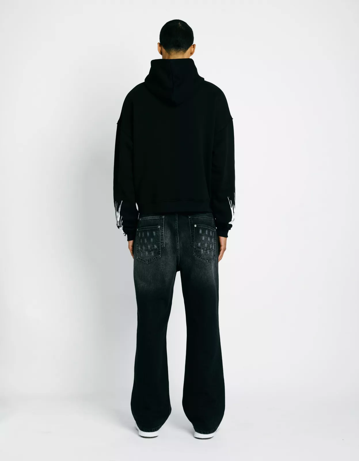 Painted Hoodie - Black