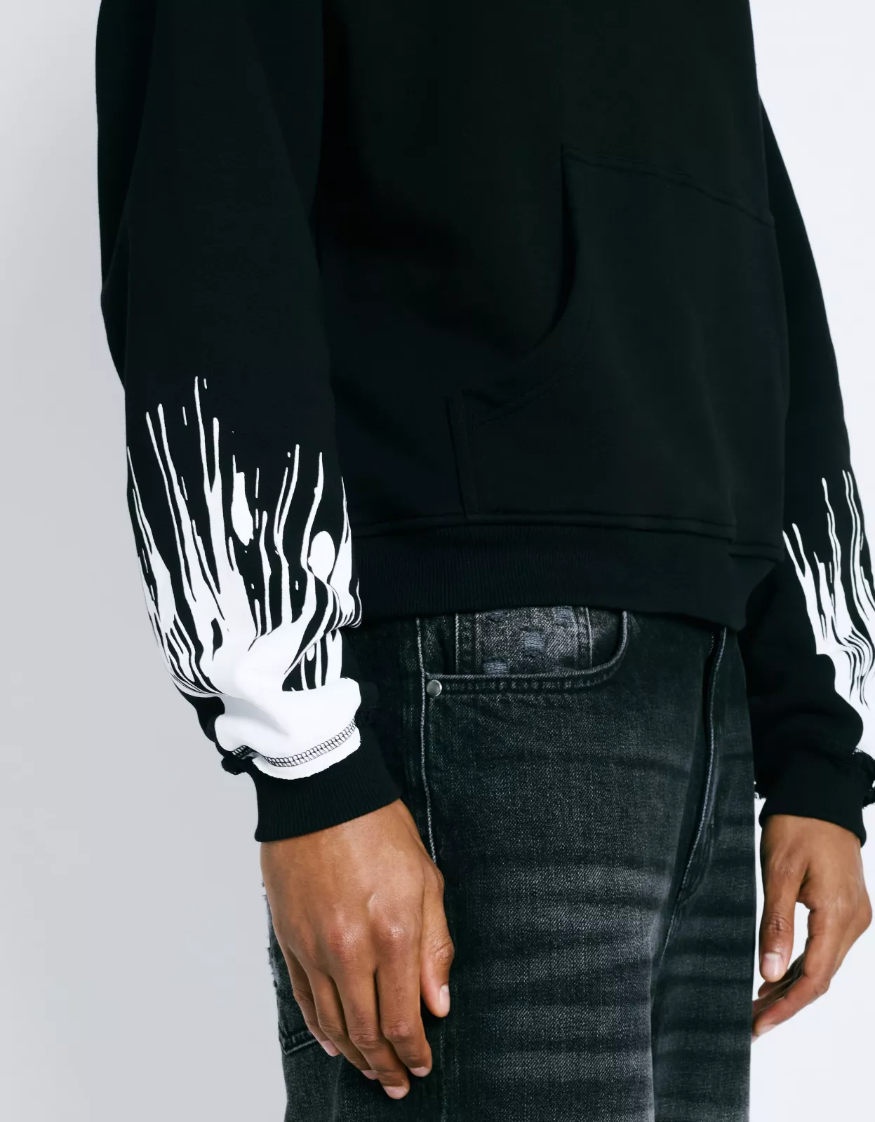 Painted Hoodie - Black