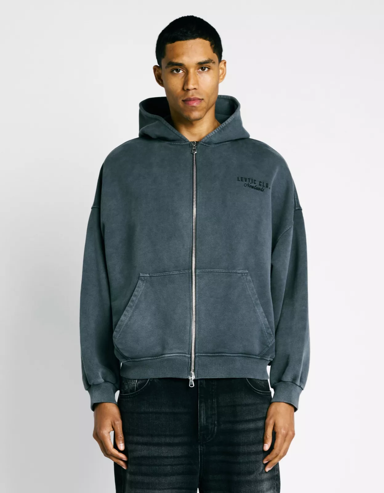 Neutrals Zip Hoodie - Grey