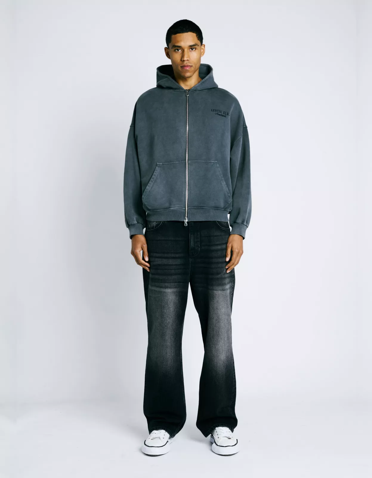 Neutrals Zip Hoodie - Grey