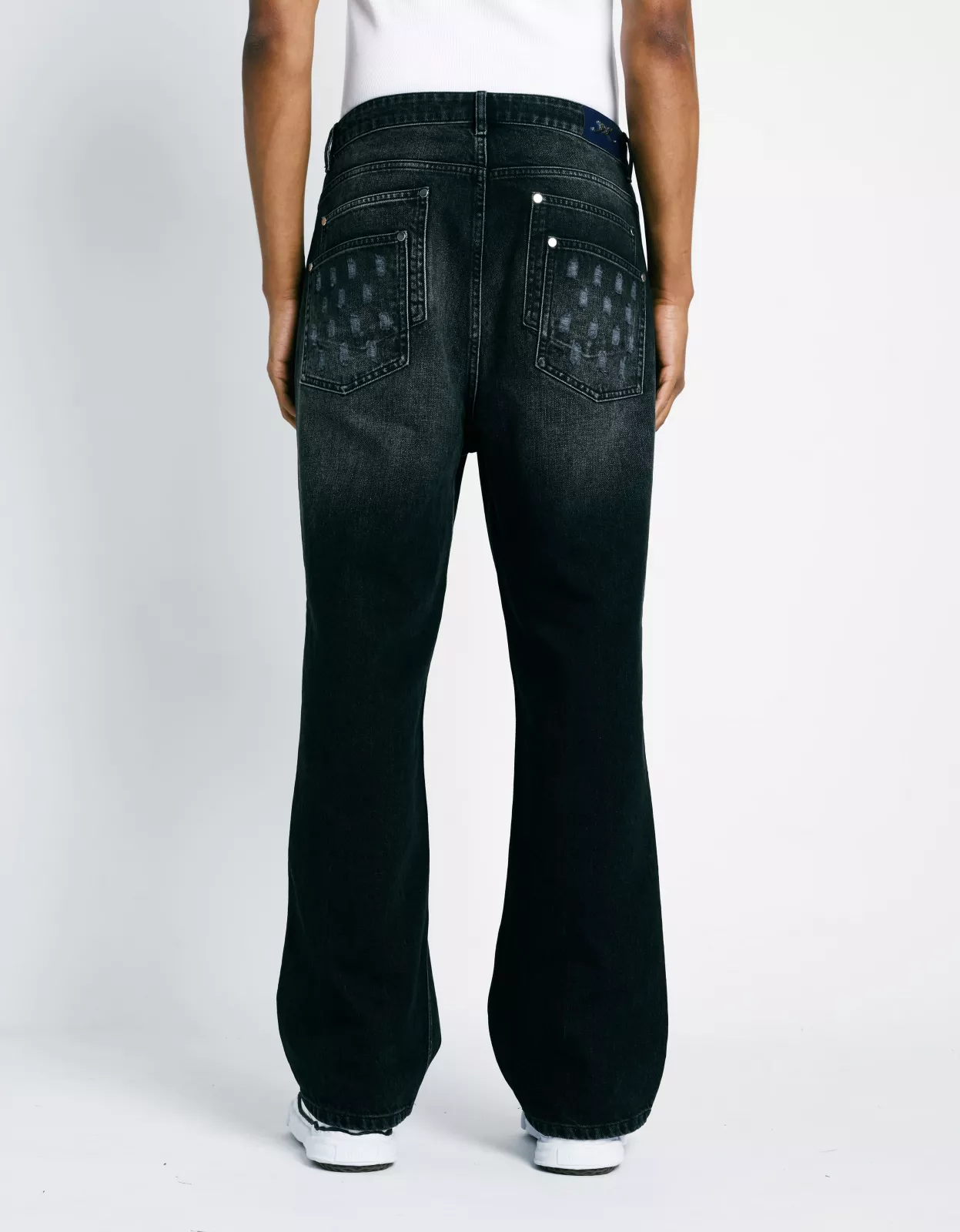 Double Pocket Jeans - Washed Black